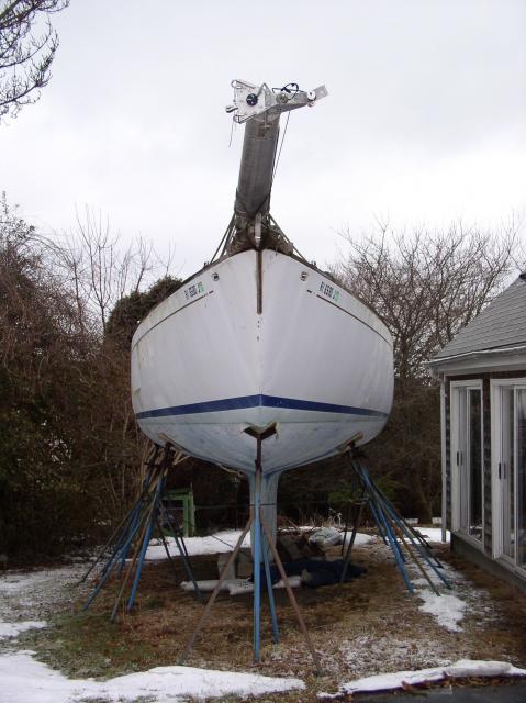 Boat in the garden