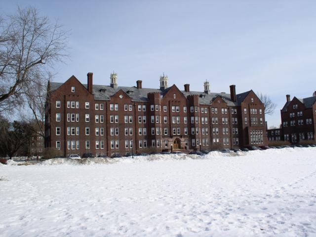 Davison, my dorm, seen from Raymond Avenue